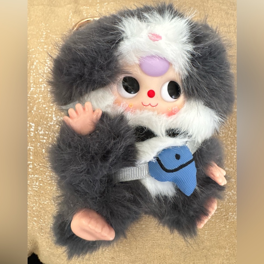 Baby Three - who's car is this you first rigorous plush toy key chain